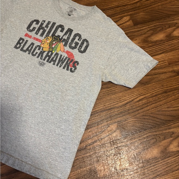 NHL Old Time Hockey Men’s Short Sleeve Chicago Blackhawks Size Large - Picture 3 of 9